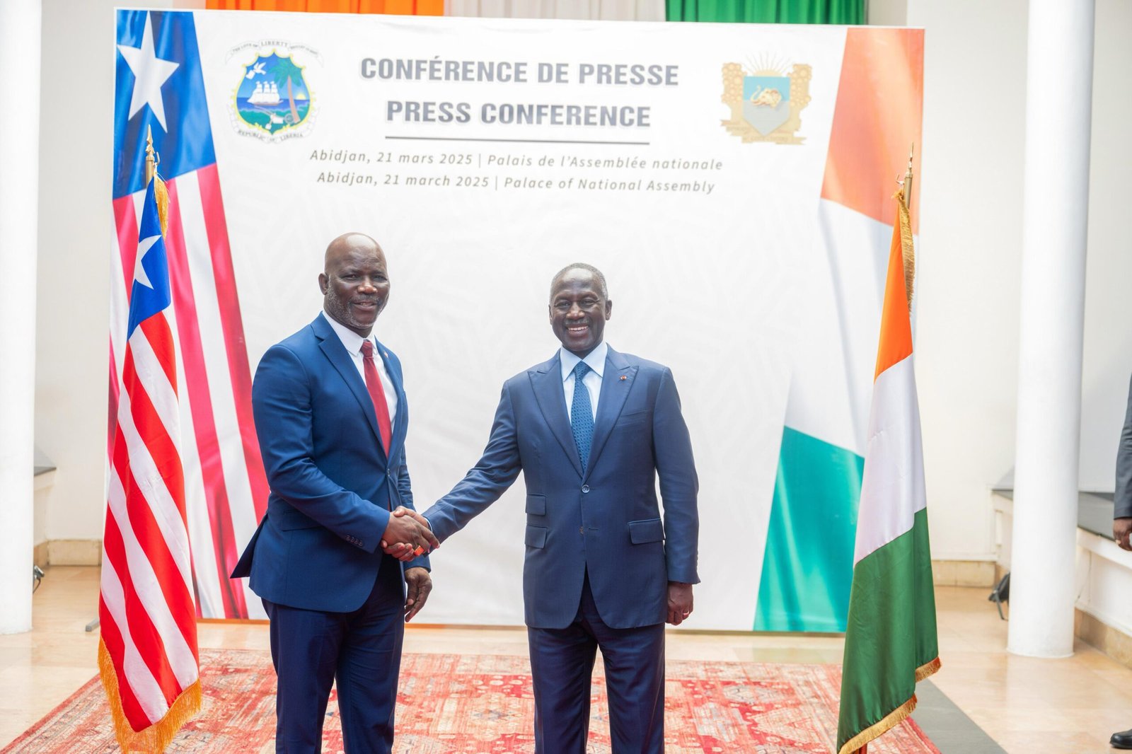CIV/Diplomatie parlementaire: Bictogo charge son homologue libérien Koon d’une importante mission pour 4 pays