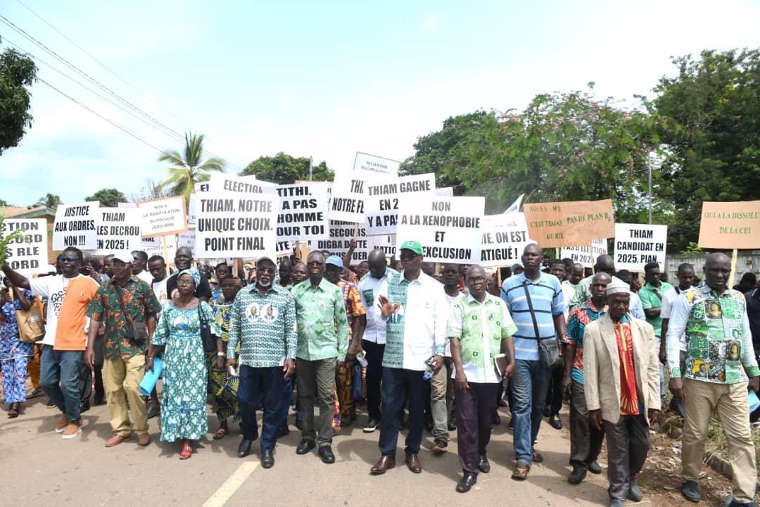 Côte d’Ivoire/PDCI-RDA: Grande marche de soutien au Président Tidjane Thiam à M'Bahiakro, hier