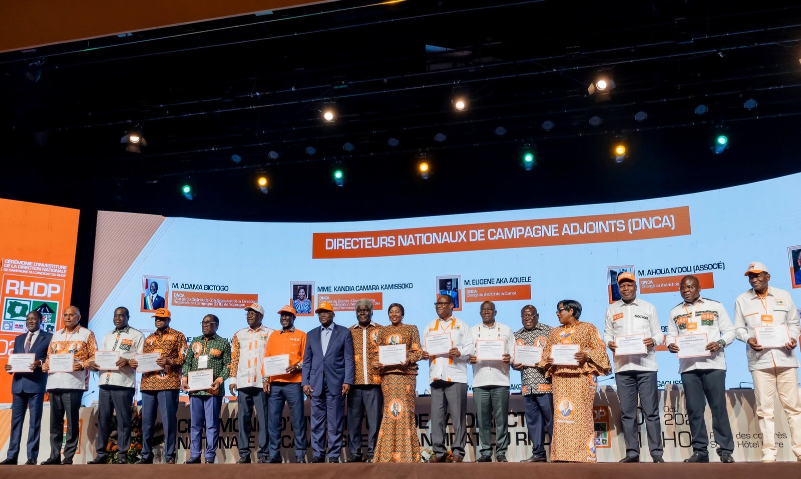Côte d’Ivoire : Présidentielle du 25 Octobre, le RHDP présente son commando de campagne