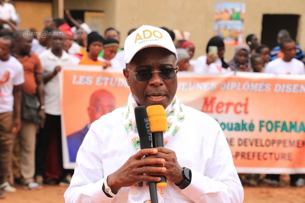 Côte d’Ivoire : Présidentielle du 25 Octobre, dans le Worodougou, Bouaké Fofana ratisse large pour « un coup KO » d’ADO au 1er tour