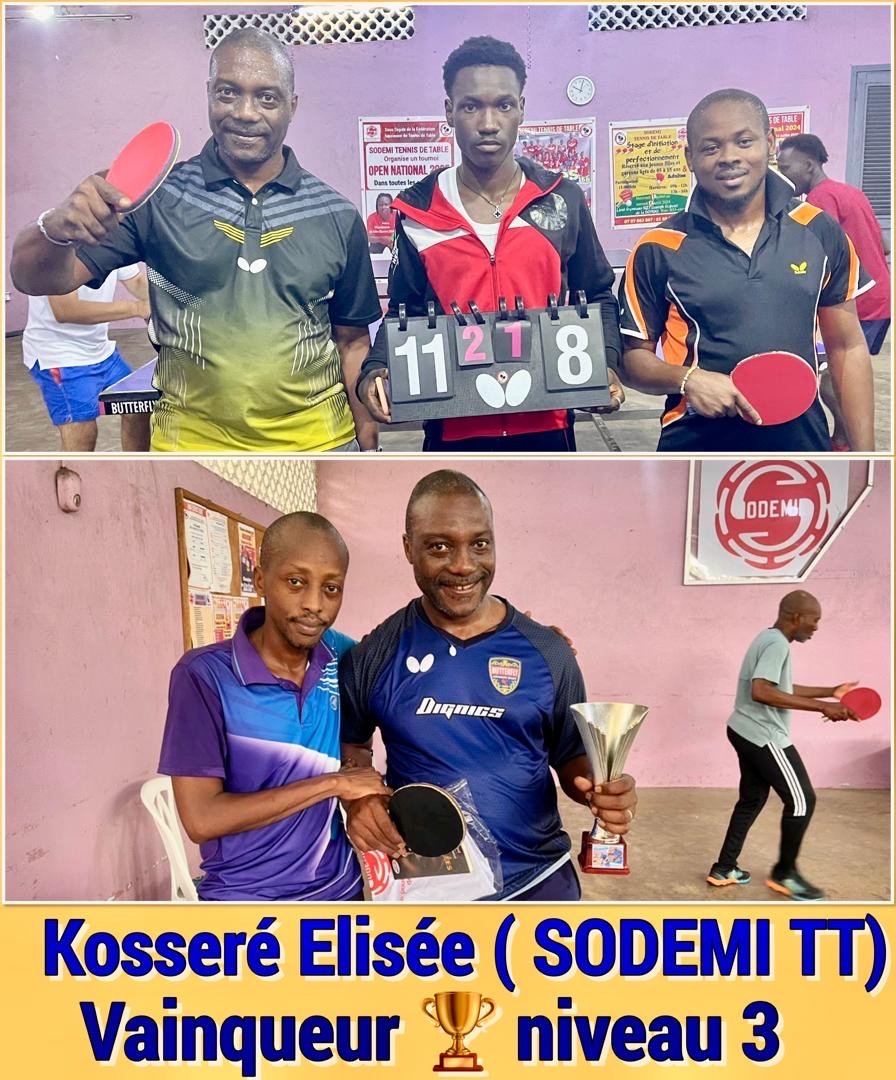 Côte d’Ivoire : Tennis de table, La SODEMI TT surclasse l'Open SODEMI 2025