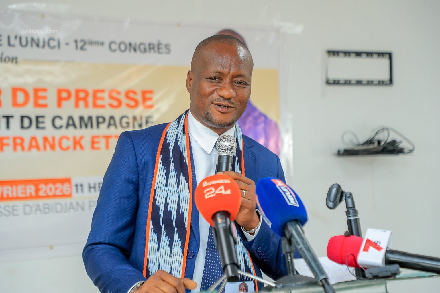 Côte d’Ivoire : 12ᵉ congrès électif de l’UNJCI, Franck Ettien engagé pour un journalisme digne et respecté