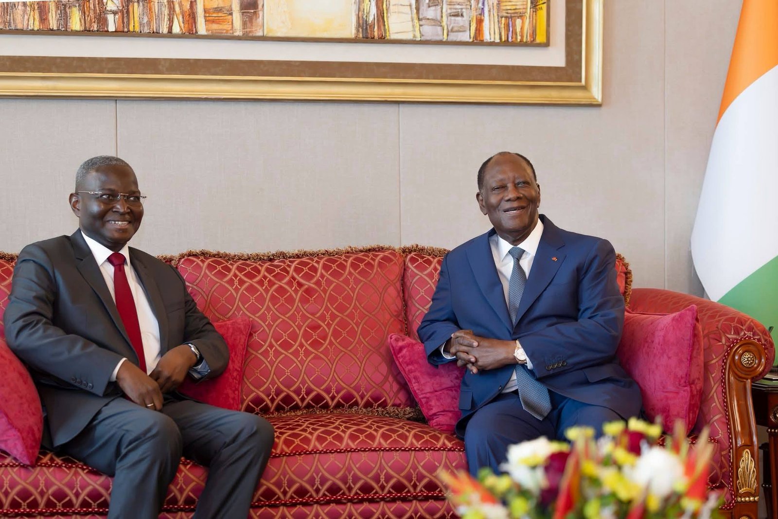 UEMOA : Alassane Ouattara échange avec Abdoulaye Diop sur la marche de l’Union