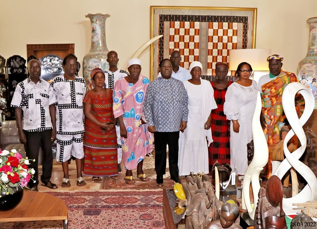 Daoukro/Après les obsèques de Sandrine Niamien: Les familles Niamien et Lagou chez le président Bédié