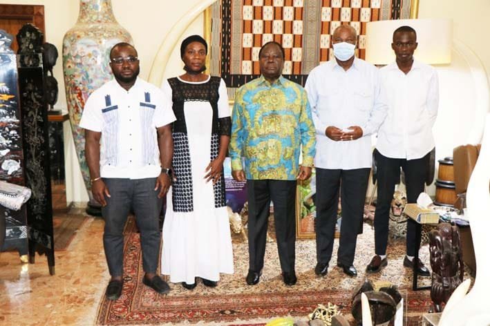 Daoukro : La famille de l’ex-maire de Bouaflé chez le Président Bédié