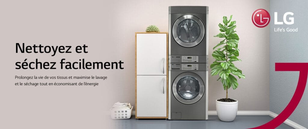 LG dévoile son lave-linge équipé pour les blanchisseries sur place et multi- logements