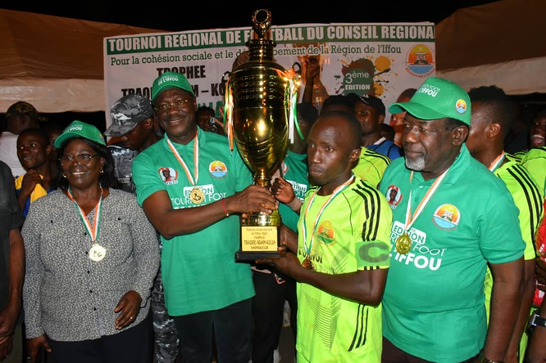 Tournoi du Conseil régional de l'Iffou: Prikro remporte pour la 2e  fois consécutive le trophée Traoré Adam Kolia