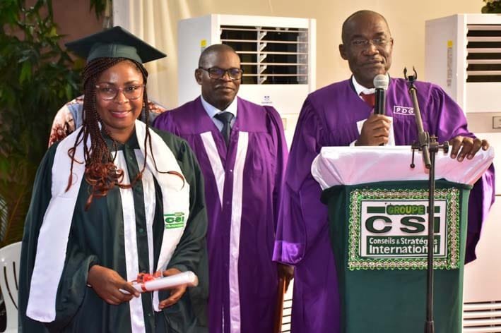 Remise de parchemins au groupe Csi Pôle Polytechnique: Aby Raoul "vend" ses étudiants diplômés