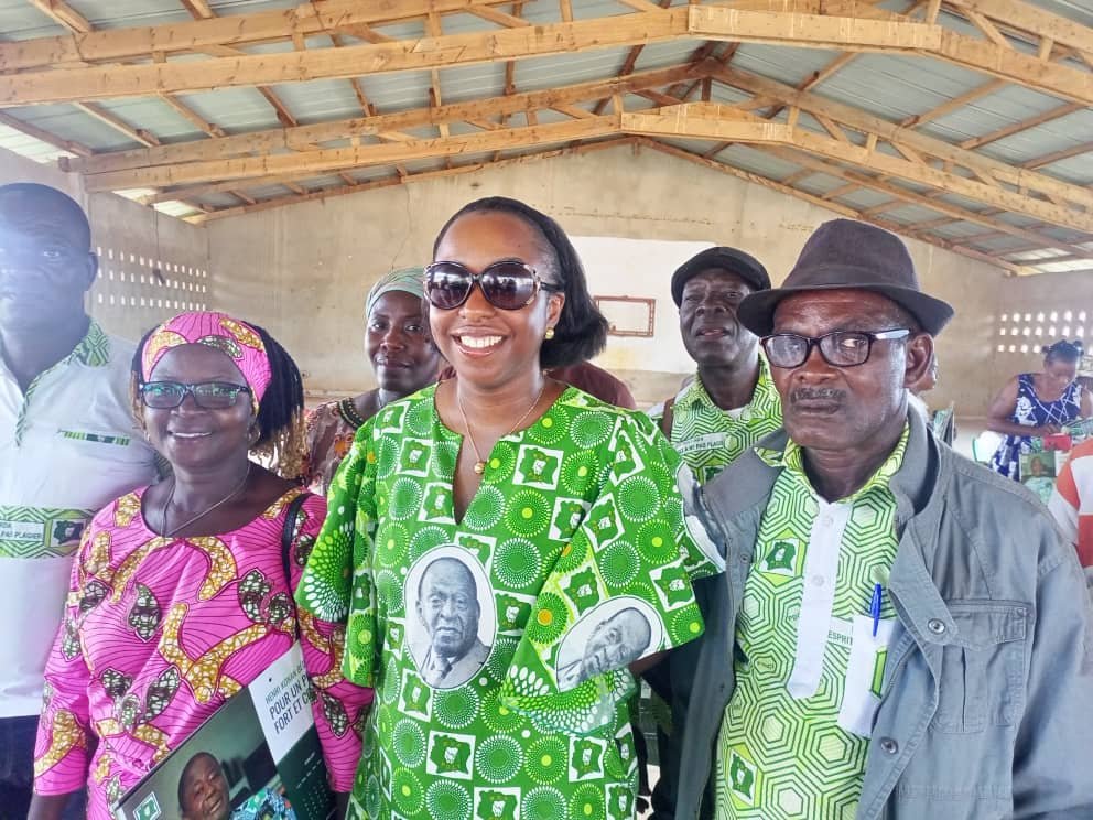 PDCI Ouragahio et Bayota : Cyrielle Koné Obré honore les femmes et  remobilise le personnel politique