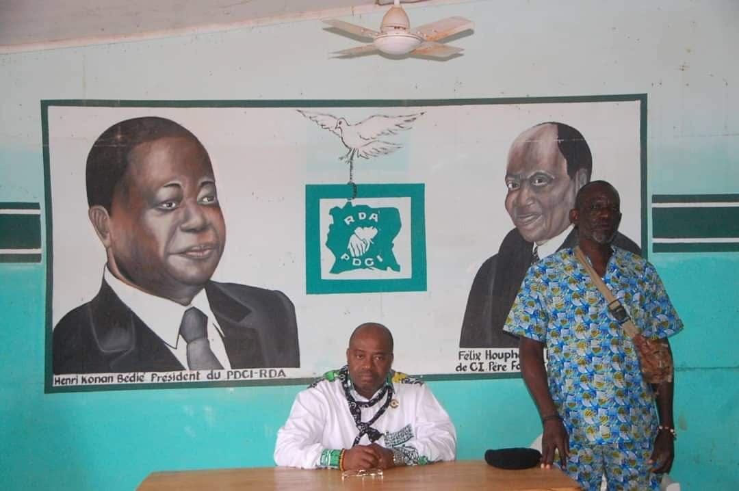 Décès d'Henri Konan Bédié : Le député Olivier Akoto console les populations de N'gattakro (Daoukro)
