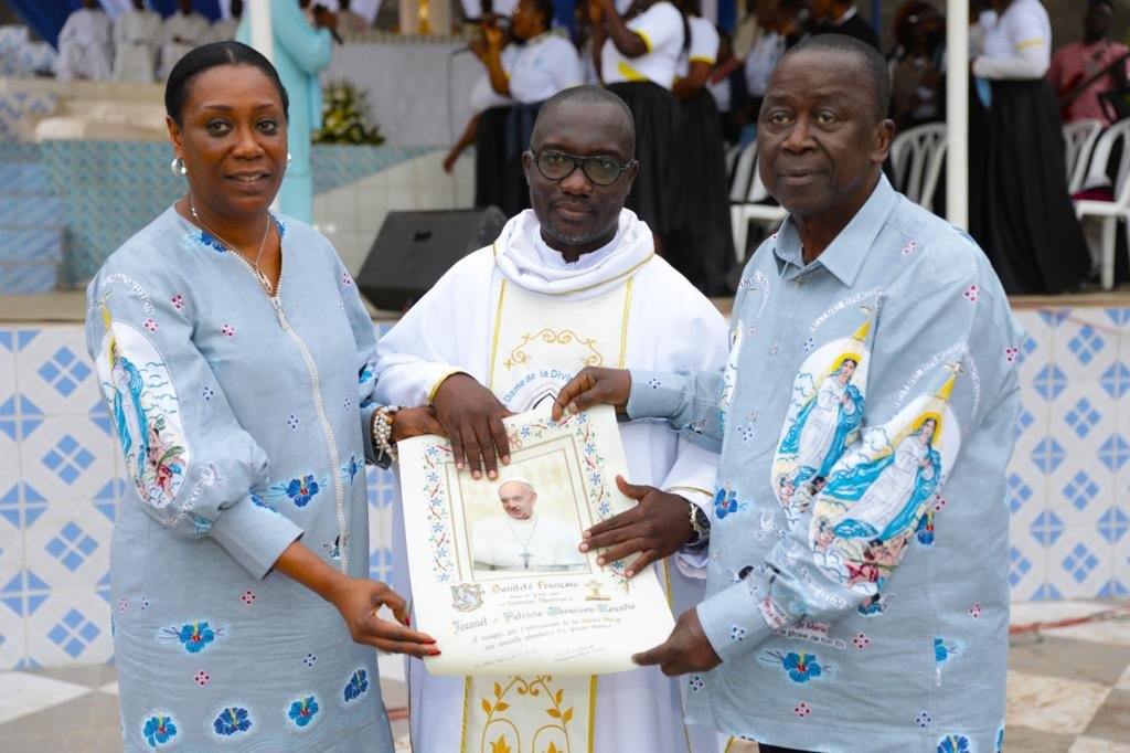 Assomption 2023 à Raviart: Ahoussou-Kouadio reçoit la bénédiction du Pape François et conseille «l’humilité et l'obéissance»
