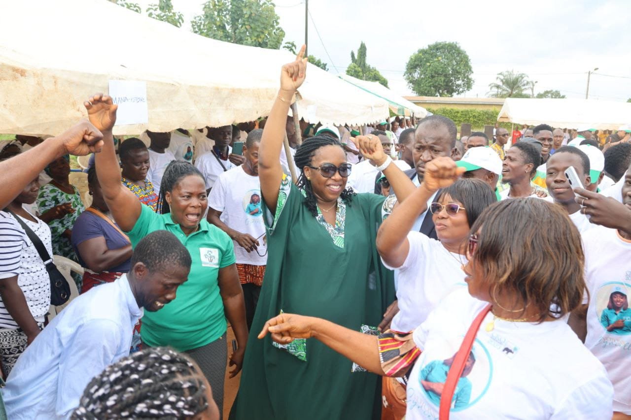 Ouragahio/municipales: Mobilisation phénoménale pour Cyrielle Koné-Obré, candidate du PDCI