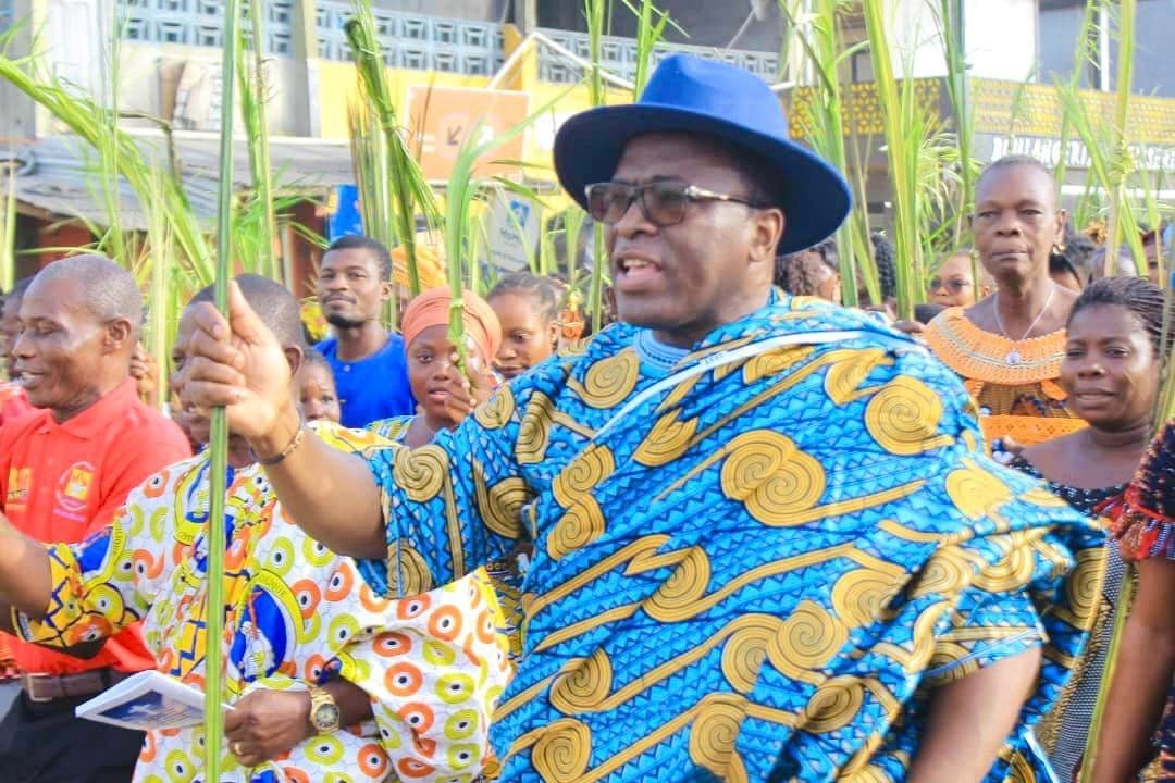 Fête des rameaux à Attécoubé : Danho Paulin en communion avec les fidèles catholiques d’Abobodoumé