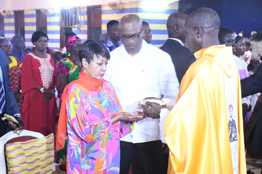 Messe de la Nativité à Daoukro (Iffou): L'Abbé Valéry Kouassi, Mme Henriette Bédié et Traoré Adam-Kolia revisitent le sens de Noël