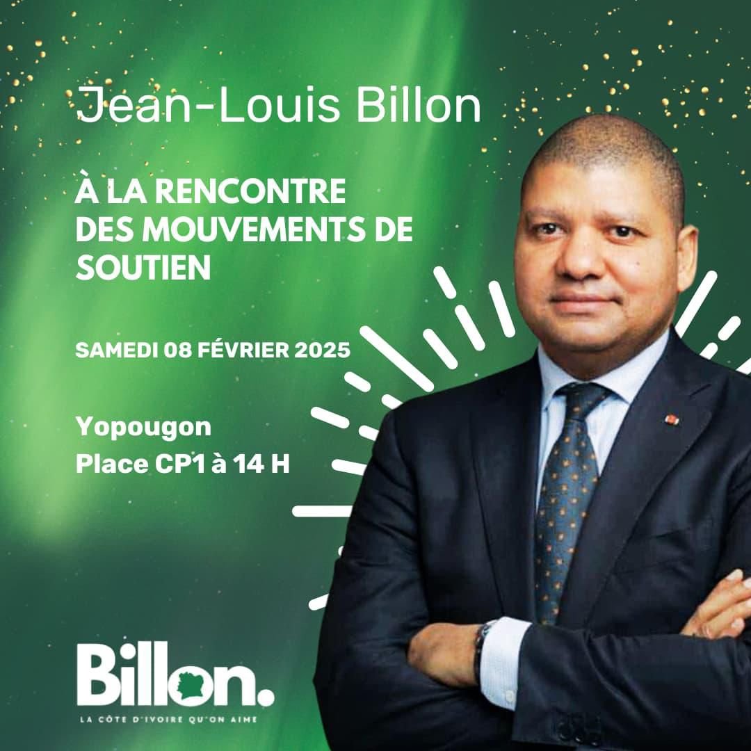 CIV/Présidentielle 2025 : «Jean-Louis Billon, un homme très engagé pour son pays, arrive à Yopougon, ce samedi 8 février», Philippe-Arnaud N’da