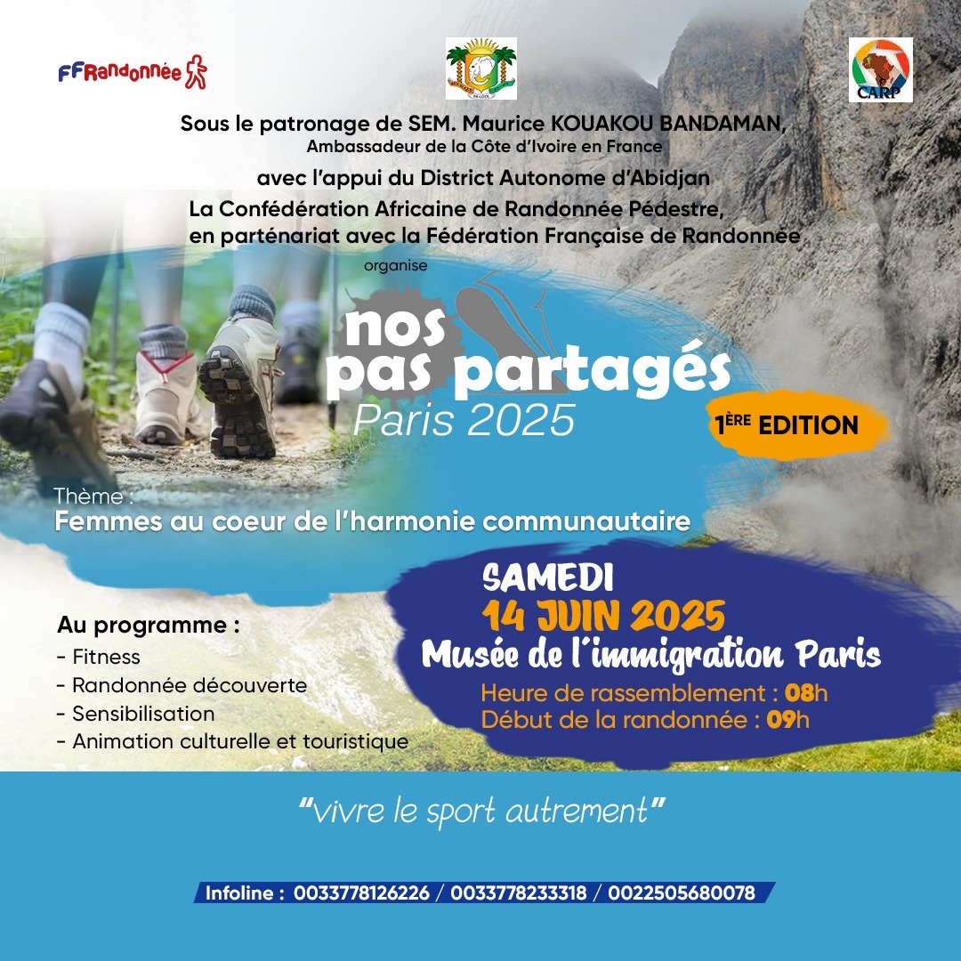 Activité physique et sportive en France : La CARP organise une randonnée de 7 km pour la diaspora africaine