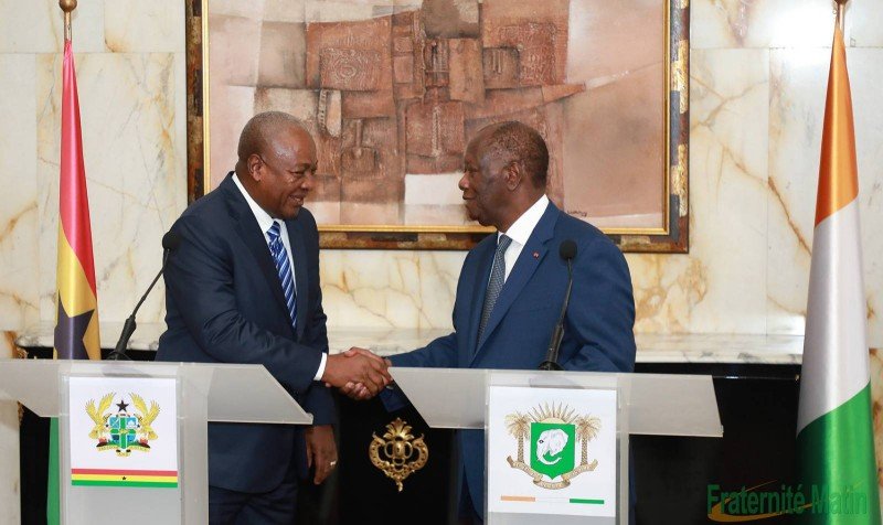 Côte d'Ivoire: En visite à Abidjan, le président ghanéen et Alassane Ouattara appellent les pays de l'AES à un retour à la CEDEAO